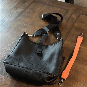 Black Leather Shoulder Bag